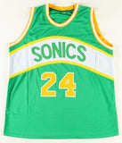 Tom Chambers Signed Seattle Supersonics Home Jersey (JSA COA) 4xAll Star Forward