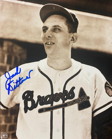 Milw Braves JACK DITTMER (d) Signed 8X10 Photo #2 AUTO
