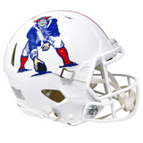 Julian Edelman Patriots Signed Riddell Throwback Authentic Helmet JSA