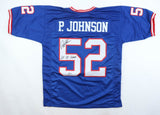 Pepper Johnson Signed New York Giants Jersey Inscribed "2xSB Champs"(Beckett) LB