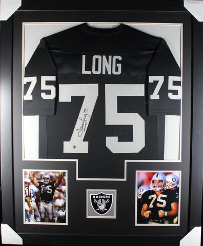 HOWIE LONG (Raiders black TOWER) Signed Autographed Framed Jersey Beckett