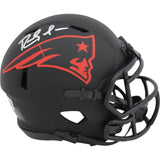 Randy Moss Autographed New England Patriots Eclipse Mini Helmet Beckett 48894