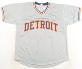 Mickey Tettleton Signed Detroit Tigers Road Jersey Twice Inscribed (Beckett)