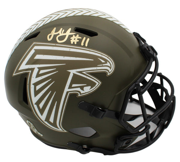 Julio Jones Signed Atlanta Falcons Speed Full Size Salute to Service NFL Helmet