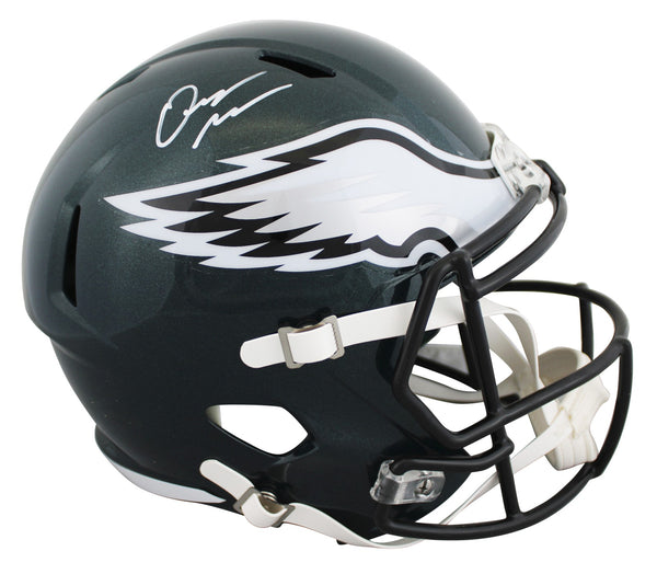 Eagles Quinyon Mitchell Signed Full Size Speed Rep Helmet JSA Witnessed