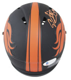 Broncos Champ Bailey Authentic Signed Eclipse Speed Mini Helmet BAS Witnessed