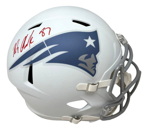 Rob Gronkowski Signed Patriots Full Size Rivalries Replica Speed Helmet Radtke