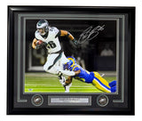 Saquon Barkley Signed Framed 16x20 Philadelphia Eagles vs Rams Photo PSA/DNA ITP