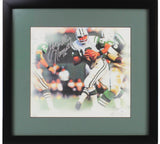 Joe Willie Namath Signed New York Jets Framed 12x13 NFL Artwork - LE 11 of 50