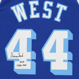 Jerry West Lakers Signed Royal 1960-1961 Mitchell & Ness Swingman Jersey w/Insc