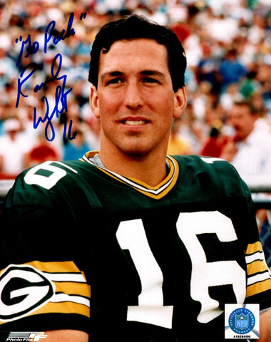 Packers QB RANDY WRIGHT Signed 8x10 Photo #4 AUTO ~ Former WI Badger