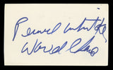 Pernell Whitaker 'World Champ" Authentic Signed 3x5 Index Card BAS #BT03540