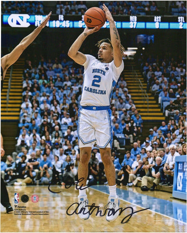 Cole Anthony UNC Tar Heels Autographed 8" x 10" Shooting Photograph