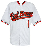 Al Bumbry Signed White T/B Custom Baseball Jersey w/1973 AL ROY - (SCHWARTZ COA)