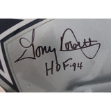 Roger Staubach Tony Dorsett Autographed Dallas Cowboys Pro Helmet Beckett 58237