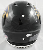 Ray Lewis Ed Reed Signed Baltimore Ravens F/S Speed Auth Helmet HOF Beckett W