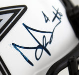Cowboys Dak Prescott Authentic Signed Lunar Speed Mini Helmet BAS Wit #WK56226