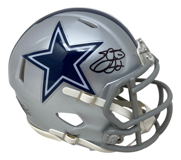 Emmitt Smith Signed Dallas Cowboys Mini Speed Helmet Prova Hologram