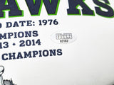 Steve Largent Autographed Seahawks White Logo Football "HOF 95" MCS Holo #82182