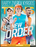 Alexander Zverev & Ashleigh Barty Signed Australian Tennis Magazine Cover BAS