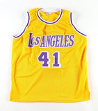 Glen Rice Signed Los Angeles Lakers Yellow Jersey (Beckett) 2000 NBA Champs