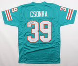 Larry Csonka Signed Miami Dolphins Jersey (Beckett) Super Bowl VIII Champ & MVP