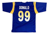 Aaron Donald Los Angeles Signed Blue Football Jersey BAS ITP