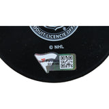 Patrik Laine Autographed Columbus Blue Jackets Logo Puck Debut Fanatics 53831