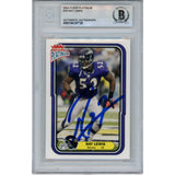 Ray Lewis Autographed 2004 Fleer Platinum #76 Trading Card Slab Beckett 53492