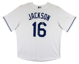 Royals Bo Jackson Signed White Majestic Cool Base Jersey BAS Witnessed #5W071418