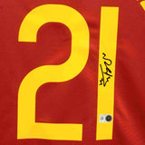 Nuno Gomez Signed Portugal Soccer Jersey #21 with Beckett COA