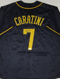 Brewers Catcher VICTOR CARATINI Signed Custom Replica Blue Jersey AUTO - JSA