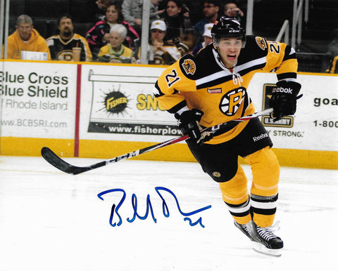 Bobby Robins Providence Boston Bruins Signed Autographed Action 8x10 Photo