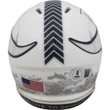 Randy Moss Autographed Minnesota Vikings 24 STS Mini Helmet Beckett 48892