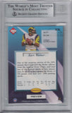 Kurt Warner Autographed 1999 Edge Preview KW Trading Card Beckett Slab 36343