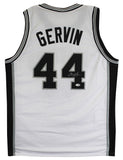 George Gervin Authentic Signed White Pro Style Jersey Autographed JSA Witness