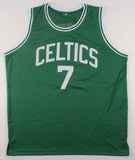 Dee Brown Signed Celtics Jersey Inscribed "91 NBA Slam Dunk Champ!" Beckett COA
