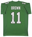 A.J. Brown Authentic Signed Kelly Green Pro Style Jersey BAS Witnessed