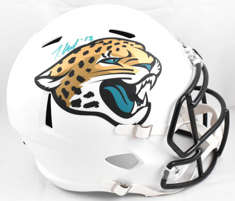 Travis Hunter Signed Jacksonville Jaguars F/S 2024 Speed Helmet - Beckett W Holo