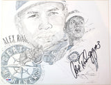 Alex Rodriguez Autographed 11x14 Canvas PSA COA