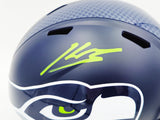 KENNETH WALKER III AUTOGRAPHED SEAHAWKS BLUE FULL SIZE HELMET BECKETT 235705