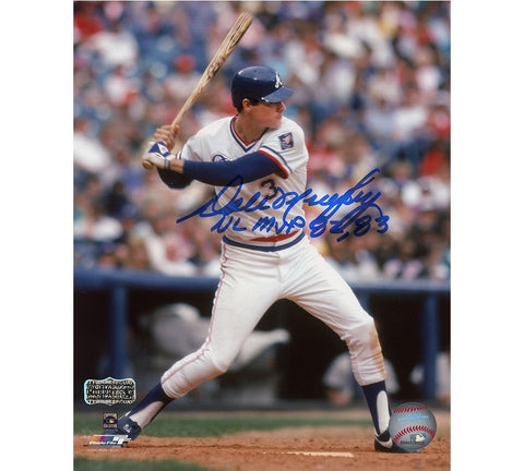 Dale Murphy Signed Atlanta Braves Unframed 8x10 MLB Photo with "NL MVP 82, 83"