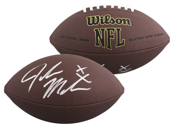 Oklahoma John Mateer Authentic Signed Wilson Super Grip Football BAS Witnessed