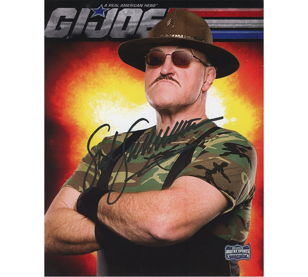 Sgt. Slaughter Signed Wrestling Unframed 8x10 GIJOE Photo