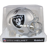 Ashton Jeanty Autographed Las Vegas Raiders Mini Helmet Beckett Witness 51010