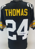 J T Thomas Signed Pittsburgh Steelers Jersey (TSE COA) 4xSuper Bowl Champion D.B