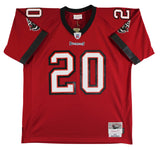 Buccaneers Ronde Barber "4x Insc" Signed Red M&N Throwback Jersey BAS Witnessed