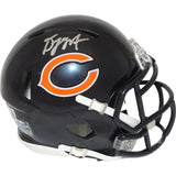 DJ Moore Autographed/Signed Chicago Bears Mini Helmet Beckett 43850