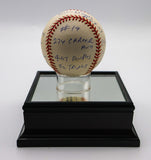 Ernie Banks Autographed five inscription baseball HMG COA