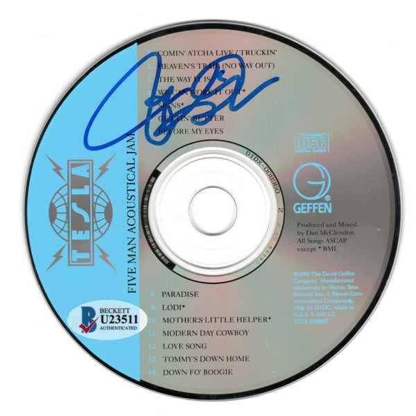 Jeff Keith Autographed Tesla Five Man Acoustical Jam CD with Cover Beckett